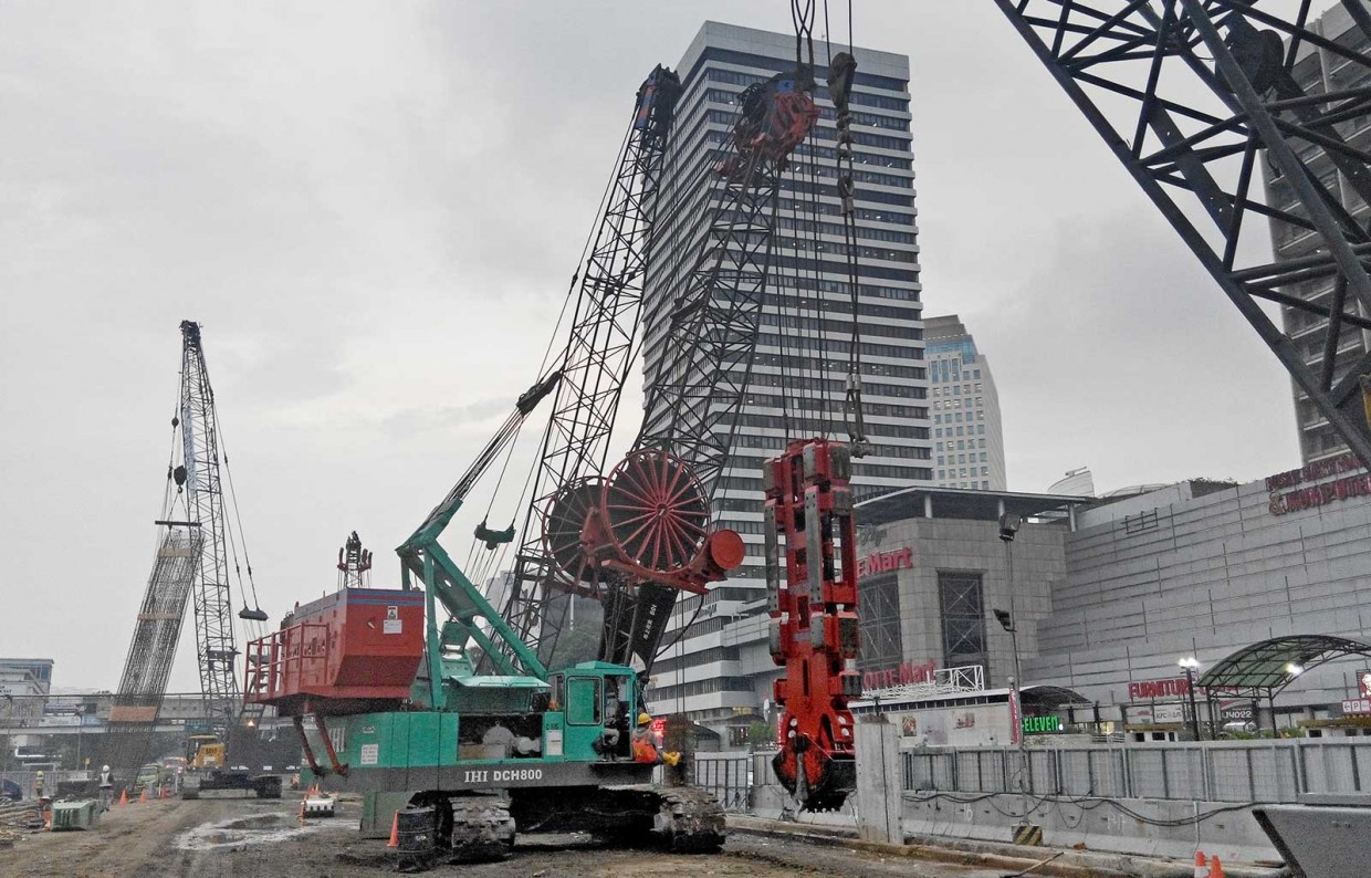 Construction of underground MRT stations Central Jakarta - Slider 1