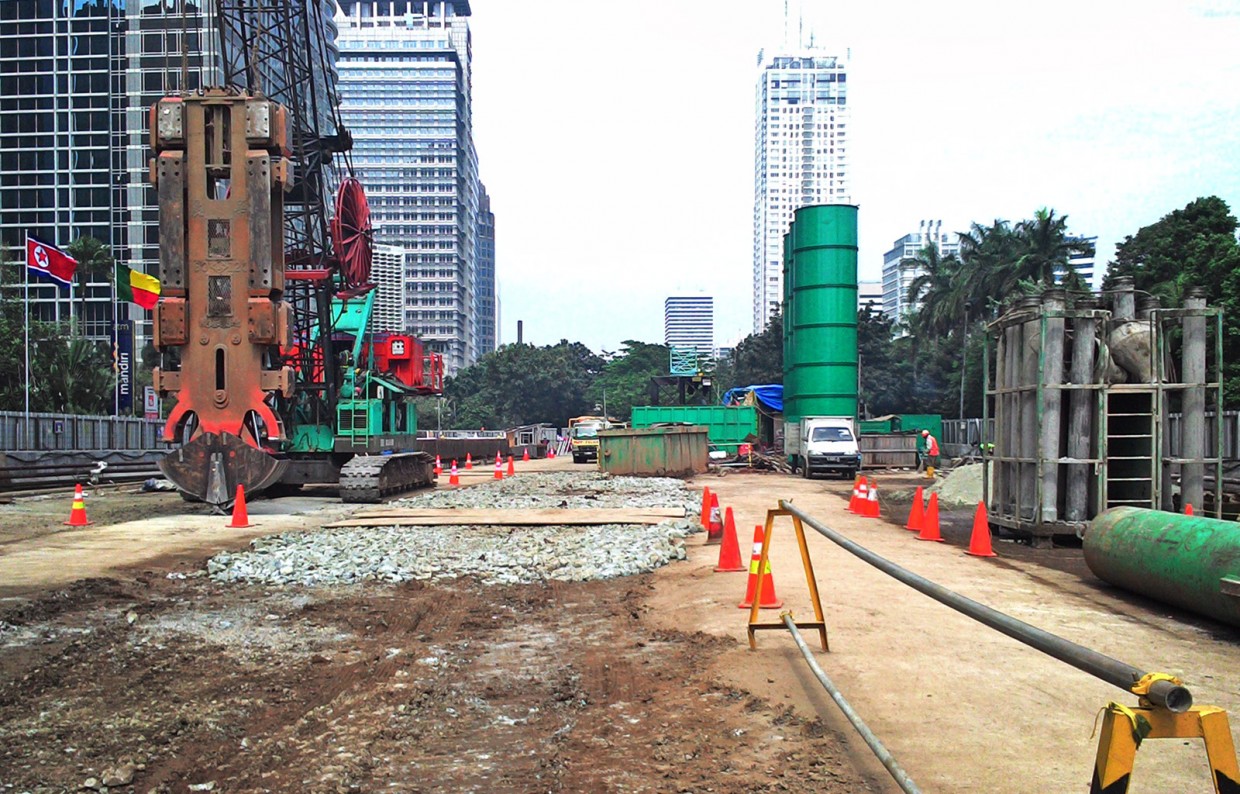 Construction of underground MRT stations Central Jakarta - Slider 3
