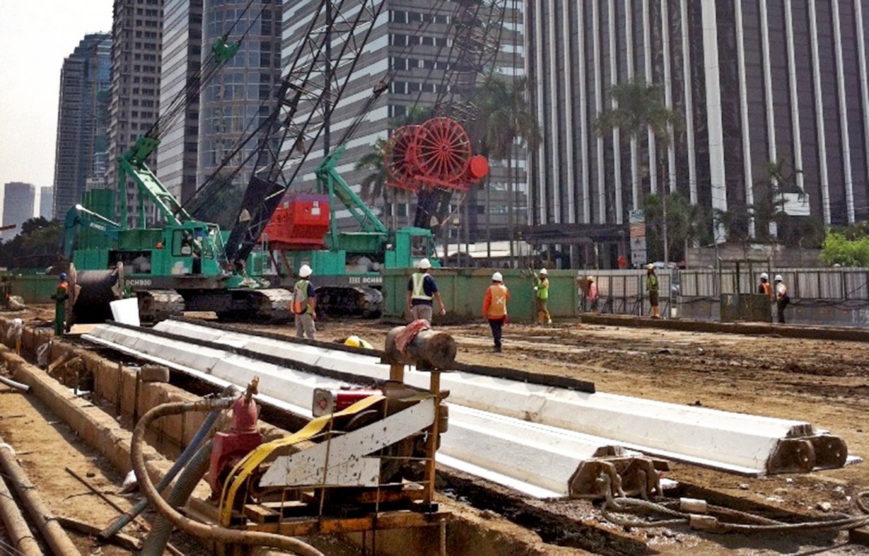 Construction of underground MRT stations Central Jakarta - Slider 4
