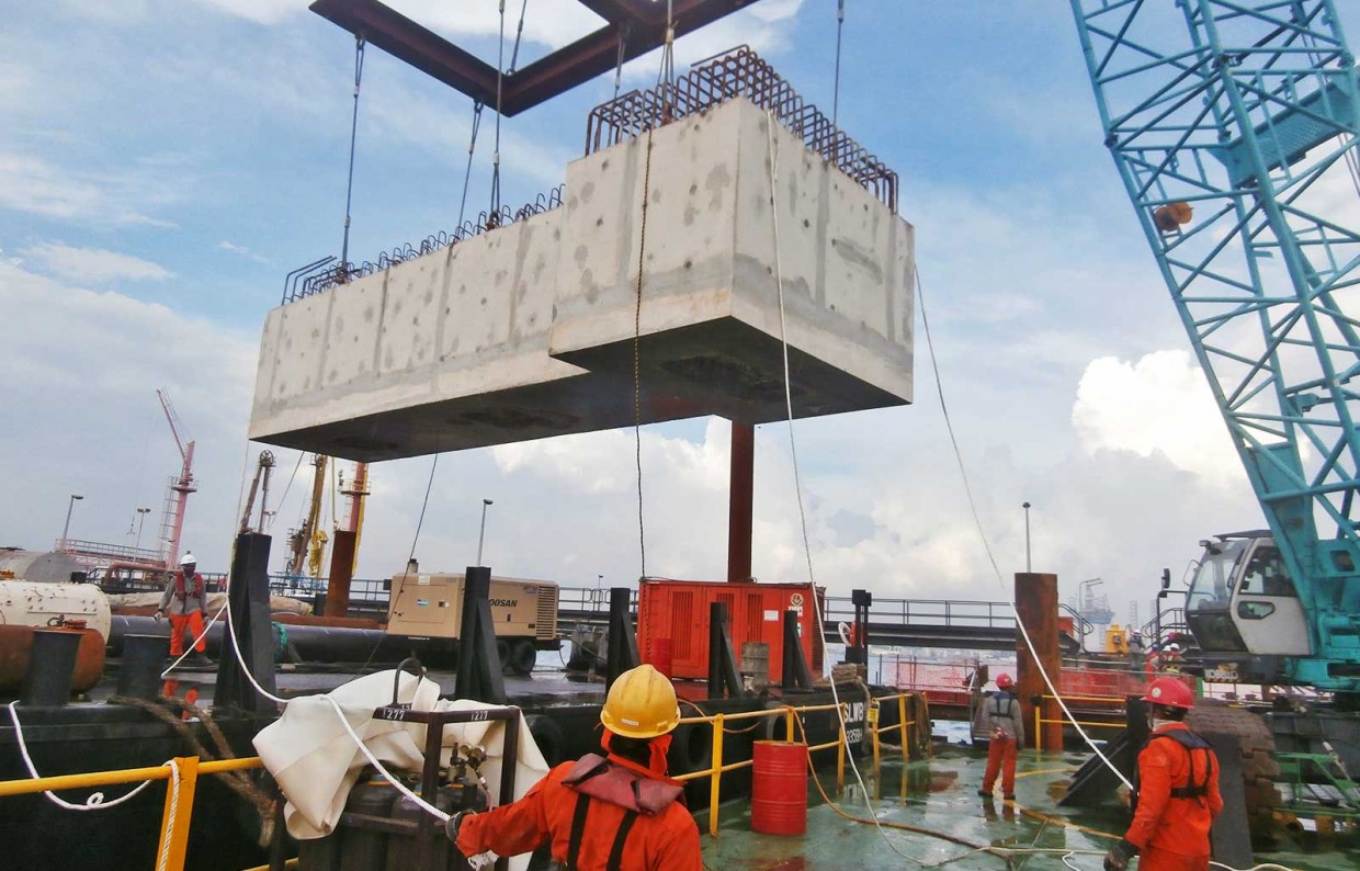 Construction of additional jetty